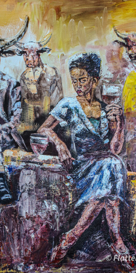 Dinner with the Patriarch painting by Flatter Zenda