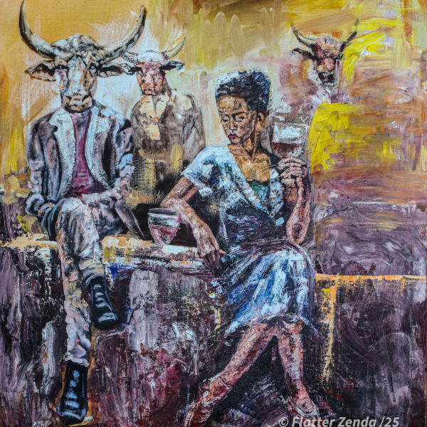 Dinner with the Patriarch painting by Flatter Zenda