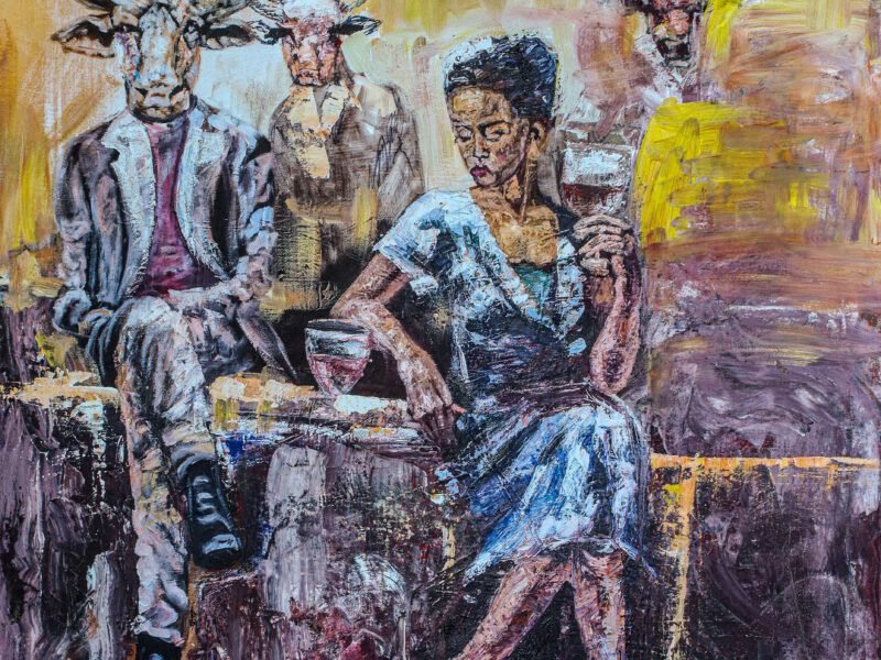 Dinner with the Patriarch painting by Flatter Zenda