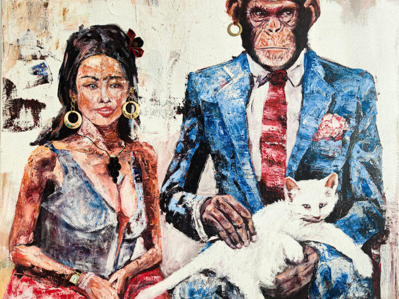 The Patrons Family Portrait painting by Flatter Zenda